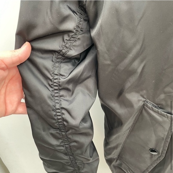 WILFRED FREE AVIATION BOMBER woman’s black jacket. 3 (MED/L) - Picture 5 of 11